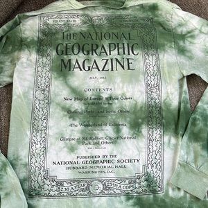 National Geographic Tie dye Long Sleeve T-shirt